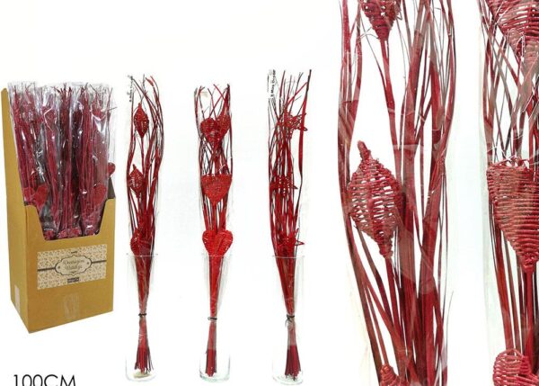 MAZZO FIORI SECCHI 100CM ROSSO 3ASS PALB