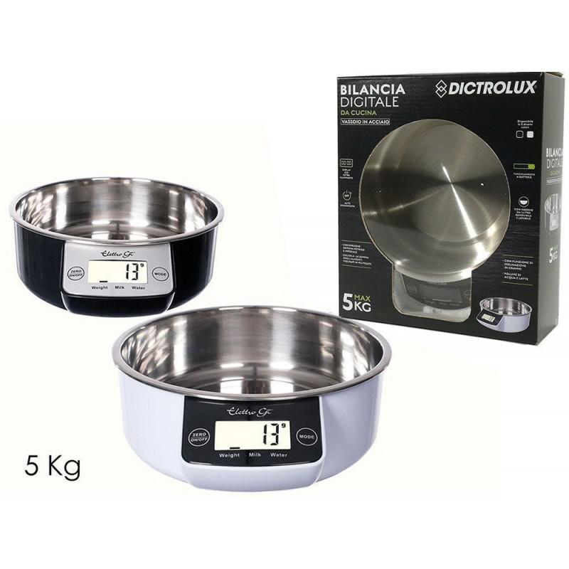 BILANCIA DA CUCINA ELETT. 5KG 2 ASS. BILANCIA DA CUCINA ELETT. 5KG 2 ASS.