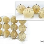 SET 3 PALLE 100MM VELLUTO ORO 4ASS