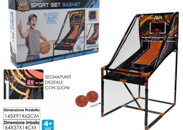 SET BASKET B/O C/2 PALLONI + POMPA ART.722400