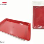 VASSOIO RETTANGOLARE ROSSO 23X32CM ART.980004