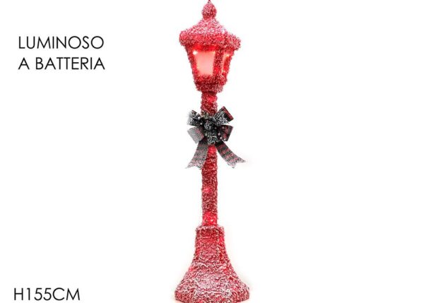 LANTERNA ROSSO C/FIOCCO 155CM C/LUCE ART.455545