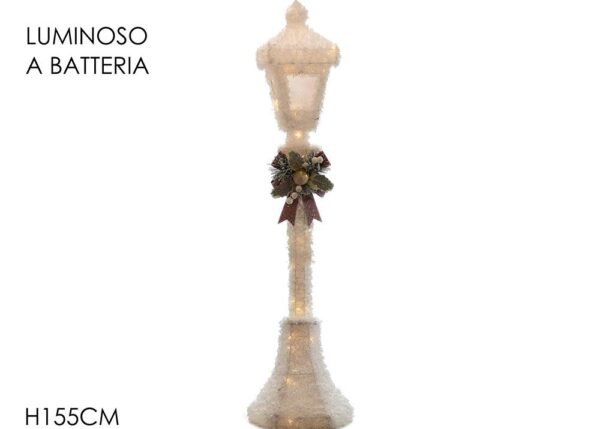 LANTERNA BIANCO C/FIOCCO 155CM C/LUCE ART.455548