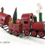 TRENINO C/3 VAGONI SU ROTAIE 11X62XH28 ART.413714