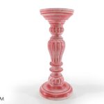 PORTACANDELA 26CM ROSSO ANTICHIZZATO ART.410929