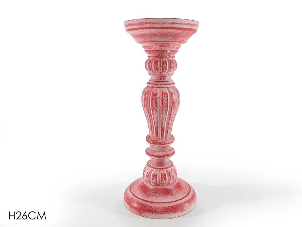 PORTACANDELA 26CM ROSSO ANTICHIZZATO ART.410929 PORTACANDELA 26CM ROSSO ANTICHIZZATO ART.410929