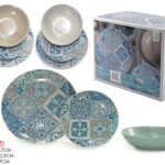 SERVIZIO PIATTI PORC. 18PZ AZULEJOS ART.508403