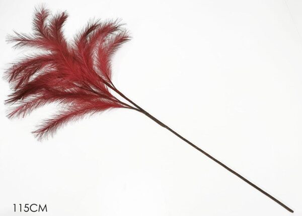 RAMO C/PIUME ARTIFICIALI 115CM BORDEAUX ART.473605