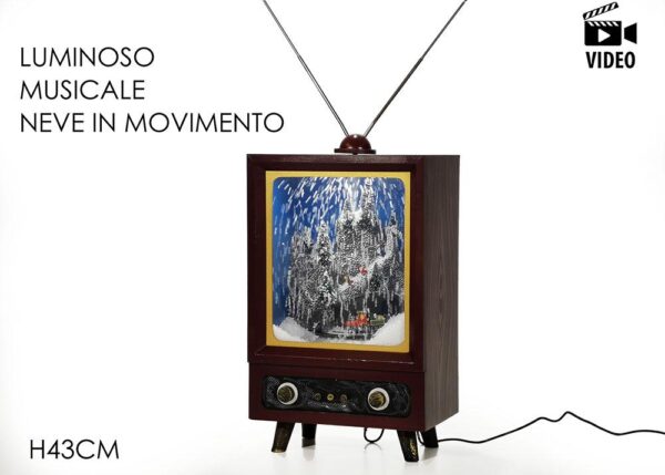 TELEVISORE C/NEVE B/O LU/MUS/MOV. H43CM ART.482109