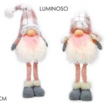 GNOMO BIANCO C/ROSA H75CM B/O LU 2ASS ART.419872