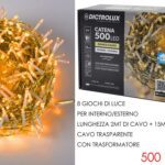 MINILUCCIOLE 500 LED B.CALDO X EST CAVO TRASP. PROG ART.451072