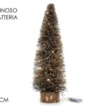 ALBERO C/BASE LEGNO H50 B/O ORO ART.405152