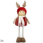 BIMBA EST. "RENNA" C/PELL. 65CM ROSSA ART.410487