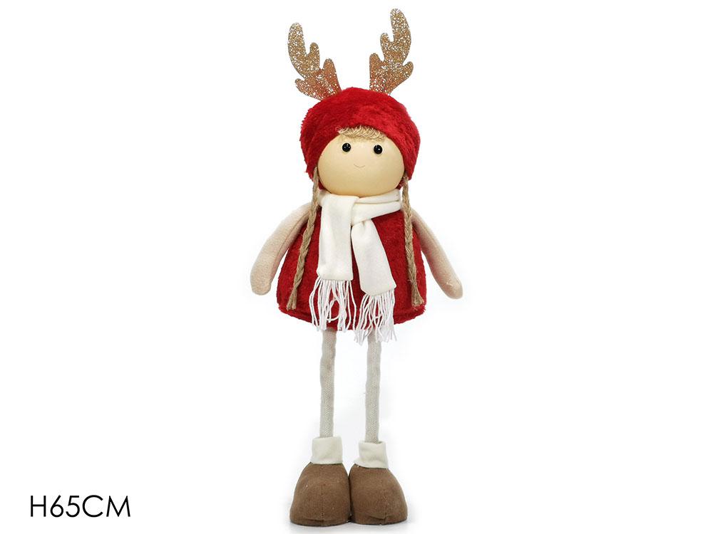 BIMBA EST. "RENNA" C/PELL. 65CM ROSSA ART.410487 BIMBA EST. "RENNA" C/PELL. 65CM ROSSA ART.410487
