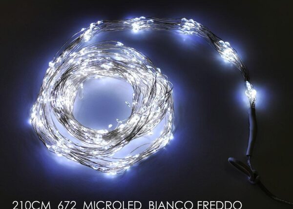 LUCI MANTELLO B.FREDDO 2.1M C/672 MICROLED ART.405956
