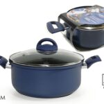 PENTOLA C/COP. 20CM DIAMOND NAVY BLUE ART.652428