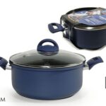 PENTOLA C/COP. 24CM DIAMOND NAVY BLUE ART.652429