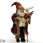 BABBO IN PIEDI 45CM BORDEAUX