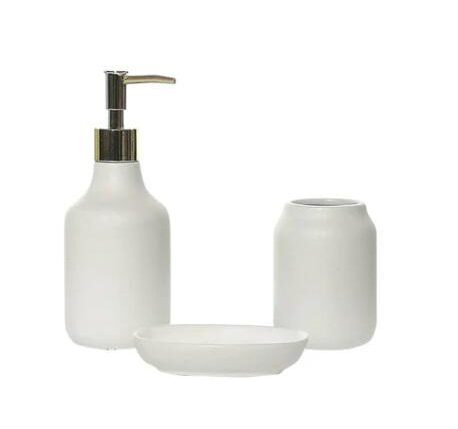 SET DA BAGNO 3 PEZZI 4 BIANCO ART.706908