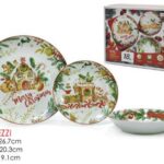 SERVIZIO 18PZ PORC.CHRISTMAS COOKIES ART.513455