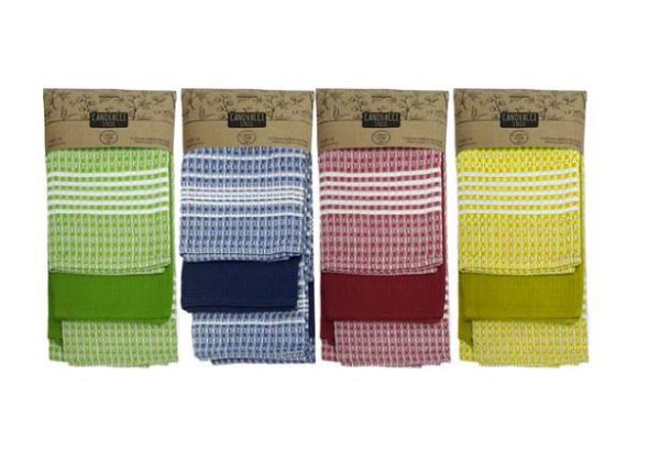 SET 3 STROFINACCI 45X65CM RIGATO 4ASS ART.674733