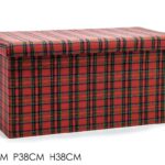 POUF RICHIUDIBILE 76X38 CM TARTAN ART.639791