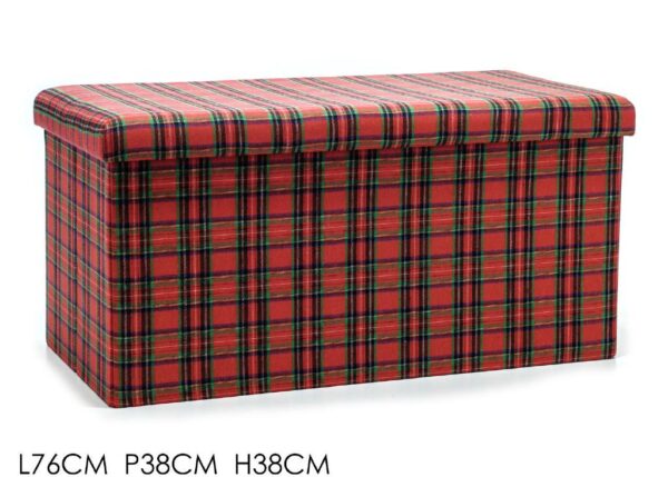 POUF RICHIUDIBILE 76X38 CM TARTAN ART.639791