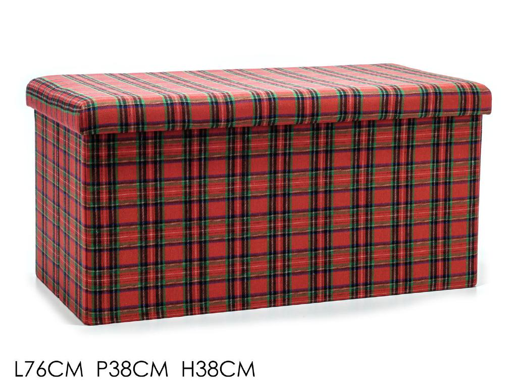 POUF RICHIUDIBILE 76X38 CM TARTAN ART.639791 POUF RICHIUDIBILE 76X38 CM TARTAN ART.639791