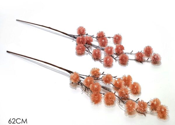 RAMO C/FIORI H62CM ROSSA 2ASS ART.477405