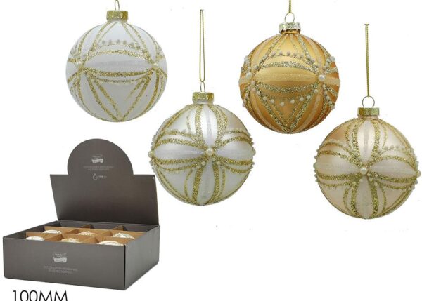 PALLA VETRO 100MM MIX 4 ASS DISPL ART.402969