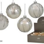 PALLA VETRO 80MM SILVER 4 ASS DISP ART.403973