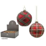 PALLA VETRO 100MM ROSSO SCOZZ.2ASS DISPL ART.402978