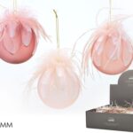 PALLA VETRO 100MM MIX ROSA 3 ASS DISPL ART.402990