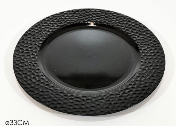 SOTTOPIATTO NAT. 33 CM NERO ART.899648A