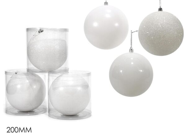 PALLA 200 MM BIANCO 3 ASS. ART.888232