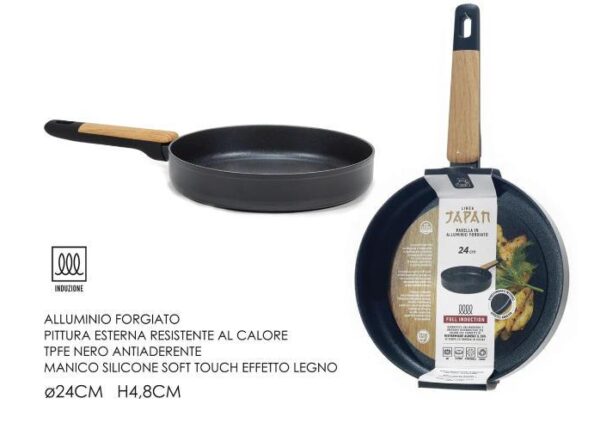 PADELLA Ã˜24CM JAPAN FULL INDUCTION NERO ART.572531