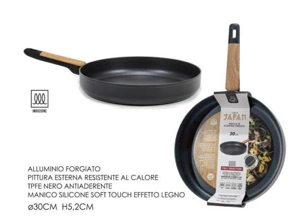 PADELLA Ã˜30CM JAPAN FULL INDUCTION NERO ART.572533