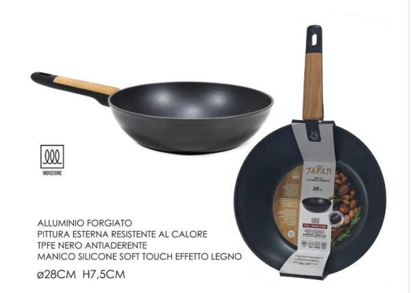 PADELLA Ã˜28CM JAPAN FULL INDUCTION WOK ART.572535