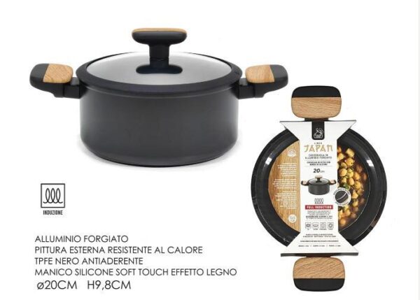 CASSERUOLA Ã˜20CM JAPAN 2 MAN.C/COP. FULL IND ART.572539