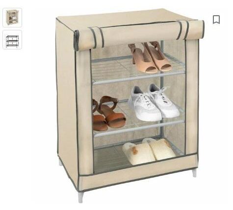 SCARPIERA 3 RIPIANI BEIGE 60X35X85H CM