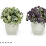 VASO C/PIANTA Ã˜14XH25CM 2ASS ART.510502