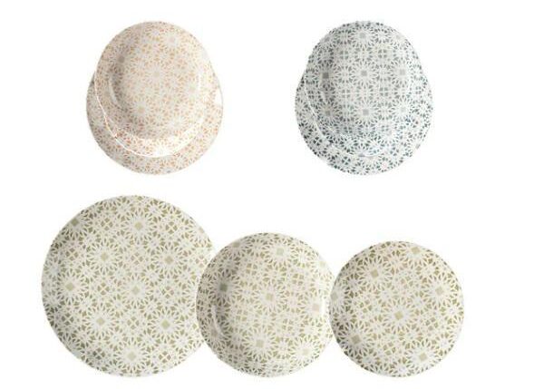 SERVIZIO PIATTI 18 PZ PORC.ANTALYA MIX