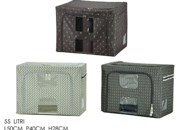 SCATOLA 55 LT C/FINESTR 50*40*28CM 3AS ART.749468