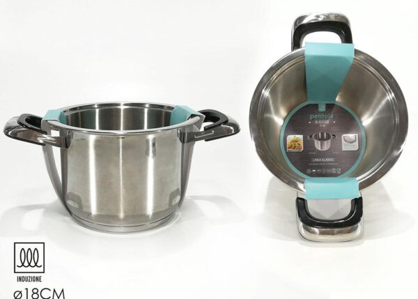 PENTOLA ACCIAIO "KITCHEN STEEL" 18CM INDUZIONE ART.587617