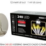 CATENA 240 LED X EST. BIANCO C. B/O
