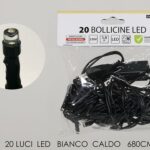 MINILUCCIOLE LED 20PZ BIANCO CALDO ART.450454