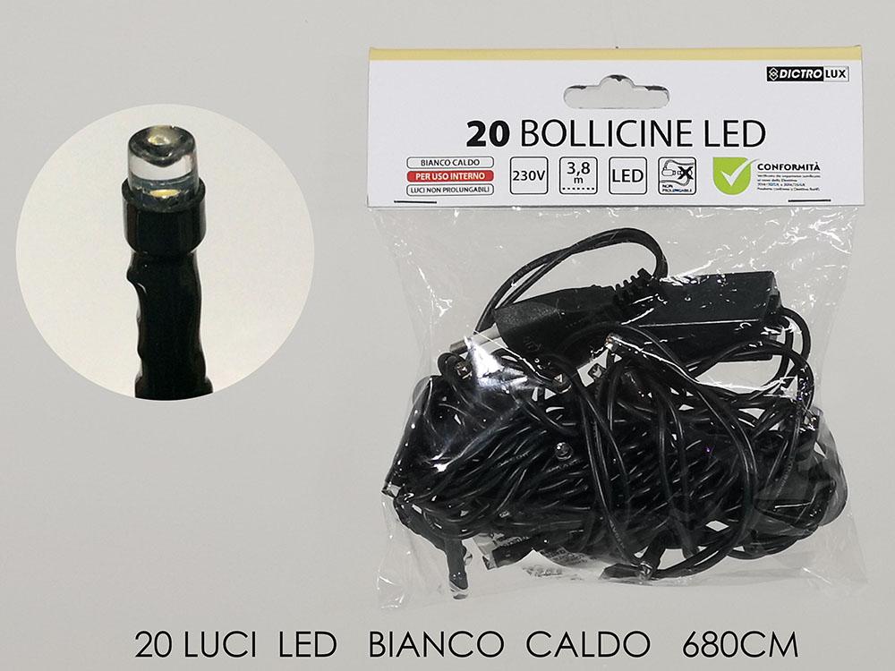 MINILUCCIOLE LED 20PZ BIANCO CALDO ART.450454 MINILUCCIOLE LED 20PZ BIANCO CALDO ART.450454