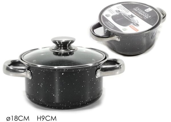 CASSERUOLA C/COP. Ã˜18X9 ART.661117