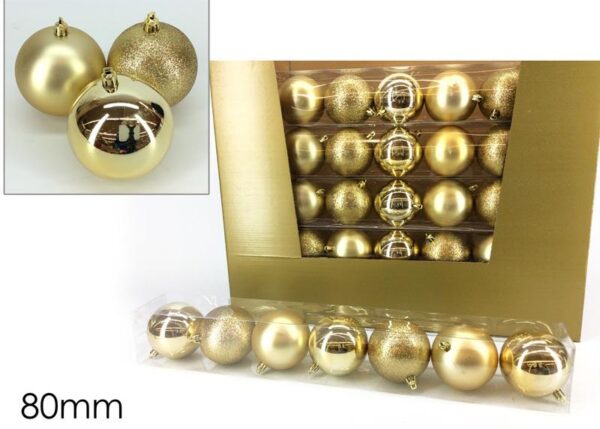 SET 7 PALLE 80MM ORO MIX ART.888095