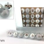 SET 7 PALLE 80MM SILVER MISTE
